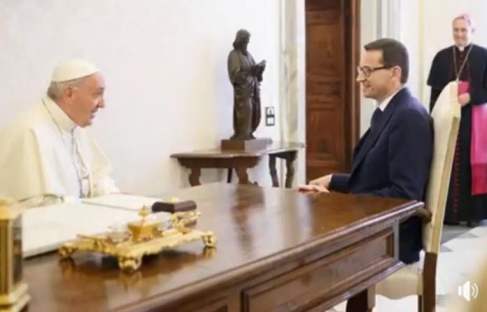 Morawiecki i papież Franciszek
